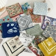 thumbnail image 5 of 55cm Women Cotton Linen Square Scarf Spring Summer Fashion Bandanas Bag Hat Head Hair Shawl Wraps Accessories, 5 of 5