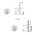 thumbnail image 5 of LeCalla 925 Sterling Silver Light-Weight Laser Cut Ball Drop Dangler Leverback Earrings Jewelry Gifts for Women and Teen 10MM, 5 of 8