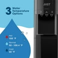 thumbnail image 3 of Mist Top Loading Water Cooler Dispenser for 3 or 5 Water Gallon Bottles, Black, 3 of 6