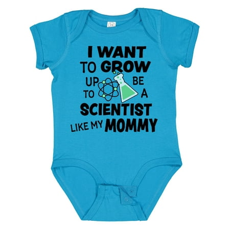 

Inktastic I Want to Grow Up to Be a Scientist Like My Mommy Gift Baby Boy or Baby Girl Bodysuit