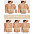 thumbnail image 4 of Deyllo Women's Push Up Strapless Bras Plus Size No-slip Full Coverage Underwire Support Smooth Contour Party Dress Bra, Nude 40D, 4 of 8
