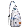 thumbnail image 1 of Sports Enthusiast Sling Backpack - Durable Crossbody Shoulder Bag with Ball Inspired Design, 1 of 4