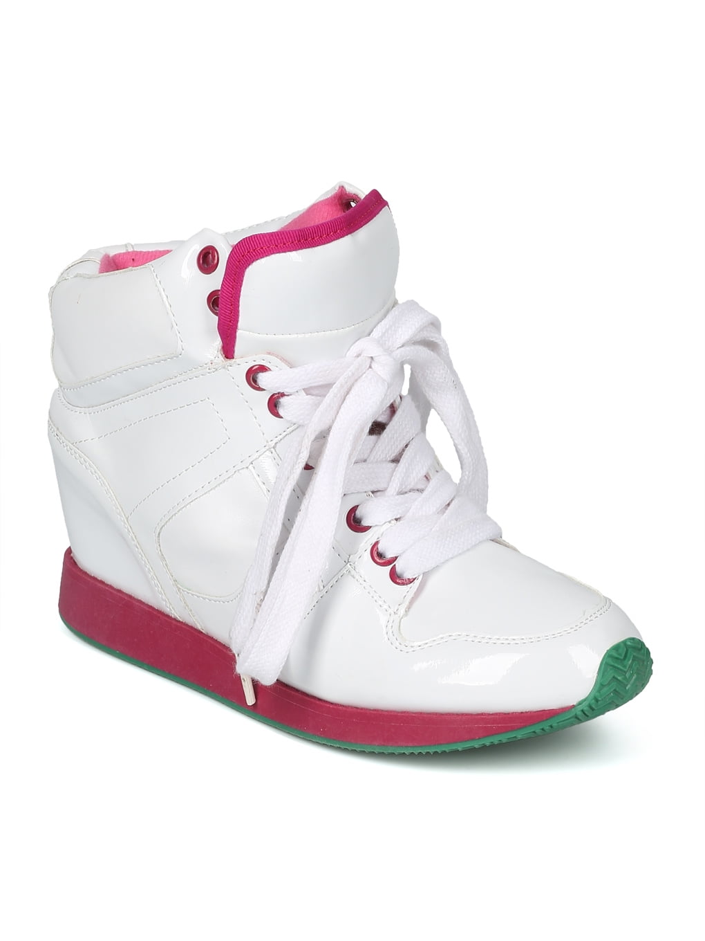 lace up sneaker wedges