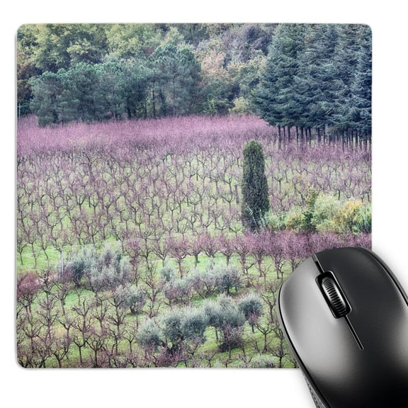 3dRose, Italy, Montepulciano, Almond Grove in the Autumn Season, MousePad