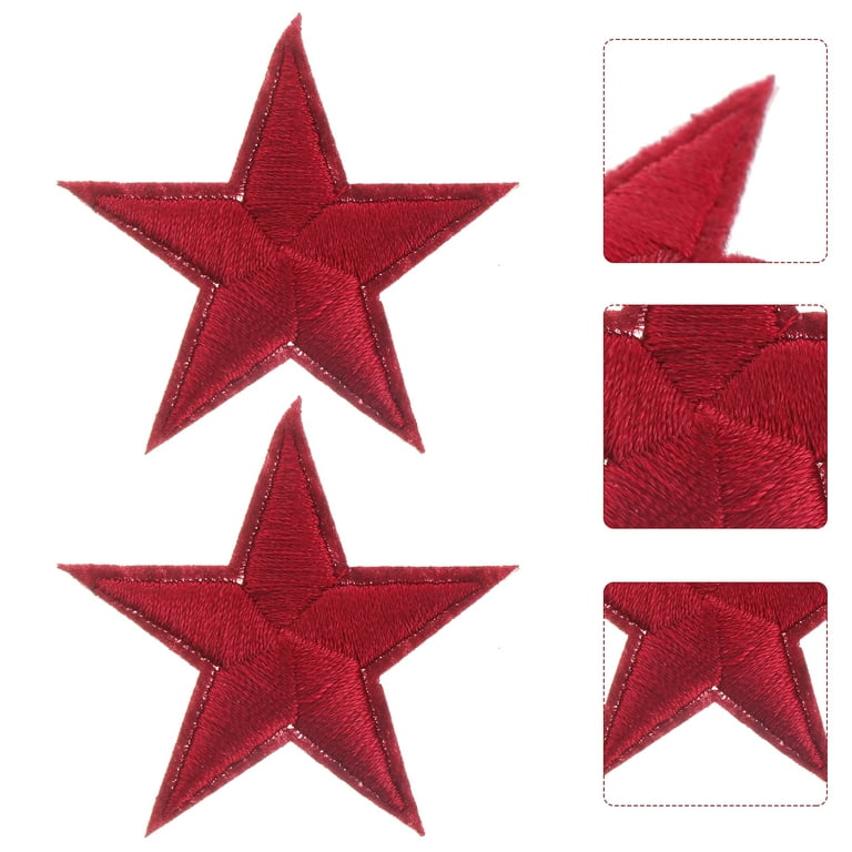 Small Colorful Star Embroidery Patches for Clothing, Iron On Appliques (1.4  in, 50 Pack), PACK - Fred Meyer