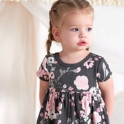 Gerber Baby Girls Short Sleeve Dresses, 2 Pack, Size Newborn - 24 Months