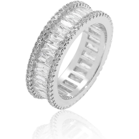 6mm Square-Cut Moissanite Hip-Hop Ring, 14K Gold Trend-Setting Design, Accessory for the Progressive Man