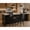 Black, variant on LQLI Bar Stools Set of 2, Commercial Grade Swivel Bucket Seat Counter Height Stools with Backrest, Adjustable Padded Barstools with Metal Base for Home Bar, Restaurant &Café Assembly Required