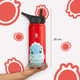 thumbnail image 5 of Botella de Agua para Niños 532ml Dinosaurio | Con Asa, 2 Tapas, 2 Popotes y Cepillo | Libre de BPA | B Life, 5 of 6