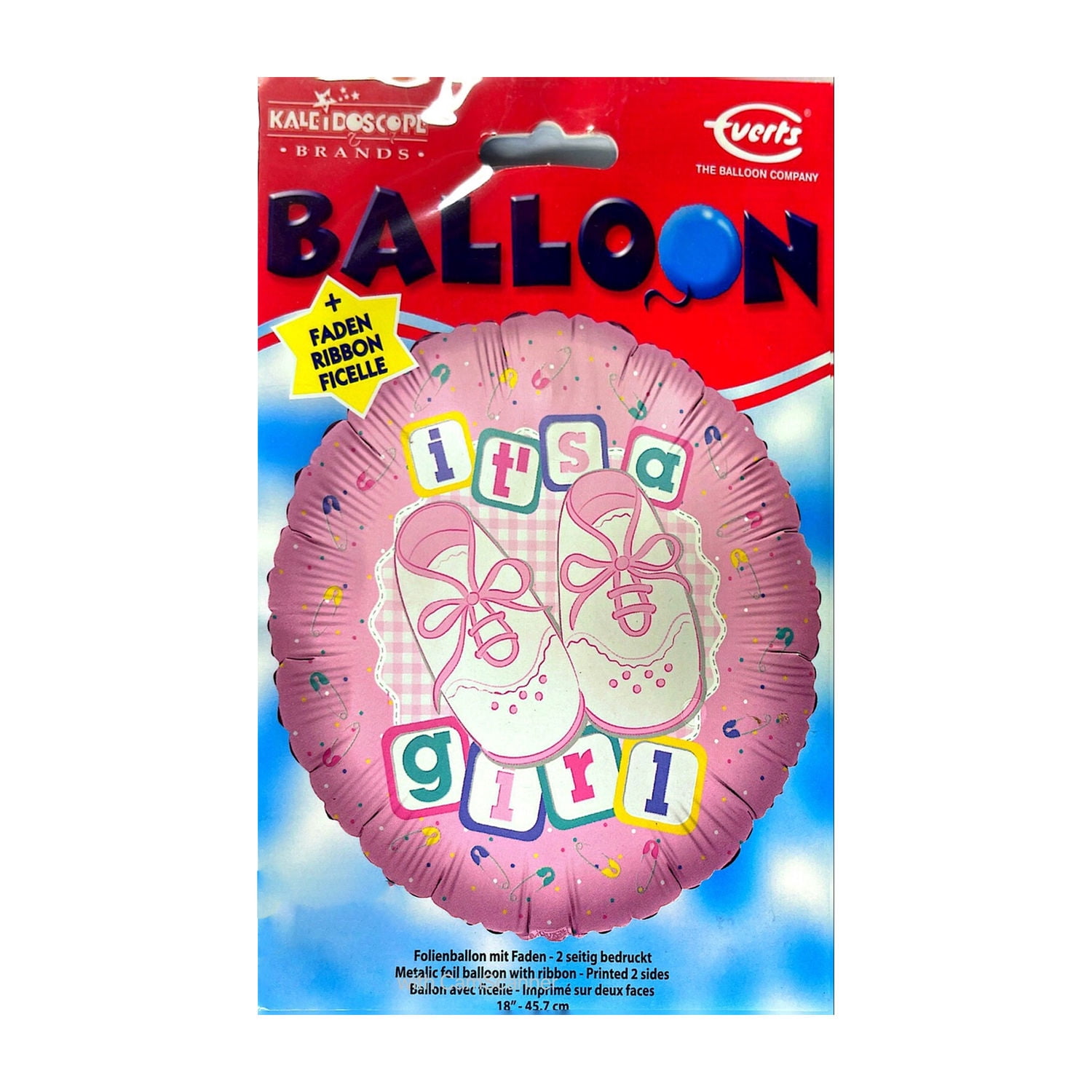 Everts It's A Girl Shoes Foil Balloon