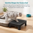 thumbnail image 3 of Adjustable Cat Litter Box Step Ramp, 3.5" & 6" Height, Large 16.5" x 12.6" Non-Slip Litter Trapper Platform Reduces Tracking, Fits Automatic Litter Boxes for Kittens & Senior Cats, 3 of 9