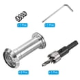 thumbnail image 3 of Uxcell Door Viewer Peephole Copper Privacy Door Viewer with Privacy Cover Fits Door with Drill Bit for Security Silver 5/8",1-3/4", 3 of 7