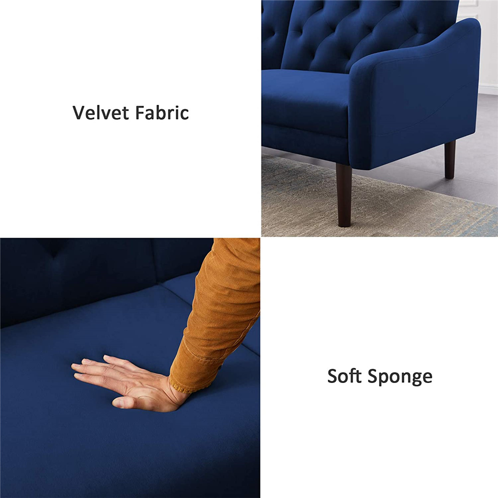 1/26迄 rikoao sofa navy Clearance! Navy Blue Couches and Sofas, Mid Century