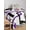 Purple, variant on Yellow Black Geometric Table Cloth, Modern Simple Abstract Art Waterproof Tablecloth for Rectangle Tables, Reusable Washable Fabric Table Cover for Restaurant Kitchen Dining Tables 60"x84"