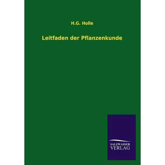 Leitfaden Der Pflanzenkunde (Paperback)
