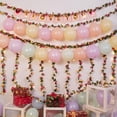 thumbnail image 5 of Flower Garland Rose Vines, 5 Strands Ft Flowers Vines for Bedroom with 33 Ft/LED String Lights, Rose Flower Garland Decoration, Rose Floral Garland for Room Table Wedding Decor, 5 of 5
