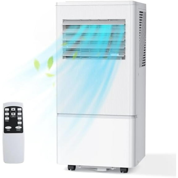 Ecotronic 10,000 BTU Portable Air Conditioner and Dehumidifier, White