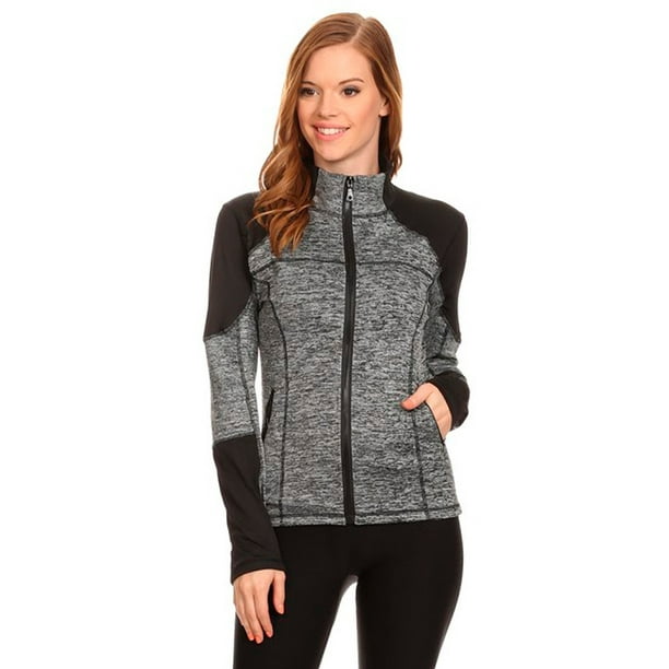 Women's Active Wear Zip Up Jacket - Walmart.com