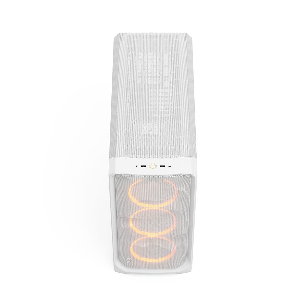 Fractal Design Meshify 3 XL RGB E-ATX Full Tower PC Case -  White Chassis with Clear TG Side Panel