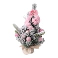 thumbnail image 2 of Mini de Navidad de mesa, pequeños árboles de Navidad artificiales s, nieve para decoración navideña, decoraciones navideñas rosa 40cm, 2 of 8