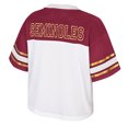 thumbnail image 3 of Women's Colosseum  White Florida State Seminoles Treasure Cropped Football Jersey, 3 of 3