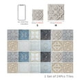 thumbnail image 2 of Lucoss 24pcs 4" Peel and Stick Vinyl Backsplash Tiles Stickers Tile Paint Removable Waterproof Self-Adhesive Decals Vinyl Home Kitchen Bathroom Spring Easter Decoration, 2 of 8