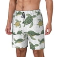 thumbnail image 1 of Balery Cute Turtle Bañador para hombre, shorts de playa de secado rápido con entrepierna y forro de compresión-XX-Large, 1 of 6