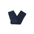 thumbnail image 2 of GLORIA VANDERBILT Womens Navy Stretch Zippered Pocketed Slim Straight Leg Cropped Jeans 10, 2 of 2