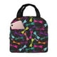 thumbnail image 1 of Easygdp Colorful Dragonflies Bolsa Térmica Premium - Tela Oxford Impermeable, Gran Capacidad, Bolsillo Frontal, Unisex para Trabajo, Escuela, Actividades al Aire Libre y Picnics, 1 of 8