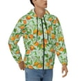 thumbnail image 4 of Zip Up Hoodies for Men - Tangerine Long Sleeve Comfrt Men'S Fashion Hoodies & Sweatshirts, Jackets for Men Hoodies Pullover Clothing Clothes with Pouch, 4 of 5