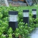 thumbnail image 3 of 4 luces solares para caminos al aire libre, luz solar LED, luz de estaca, luz de césped, luz de paisaje para decoración de patio Luz calida, 3 of 9