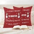 thumbnail image 3 of Christmas Red Outdoor Waterproof Pillow Covers, Cute Xmas Snowman Snowflakes Winter Vintage Decorative Square Throw Pillowcase Sofa Cushion Sham for Patio/Couch/Chair, 24"x24" 2 Pack, 3 of 8