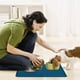 thumbnail image 5 of Estera para mascotas, estera de silicona para alimentos para mascotas con bordes elevados para evitar derrames, antideslizante impermeable, 5 of 5