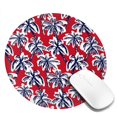 thumbnail image 2 of Disketp Palm Tree Pattern on Red Small Mouse Pad 7.9x7.9 Inches,Washable Round Mousepad for Office Laptop Computer,Non-Slip Rubber Base Mouse Pads for Wireless Mouse, 2 of 8