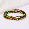 thumbnail image 4 of Waist Beads Colorful, African Beads Layered Belly Body Chain, 31.5", 7 Pcs, 4 of 7