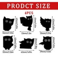 thumbnail image 2 of 6PCS Magnetic Cat Bookmarks, Cute Black Cat Design Kawaii Style Unique Book Markers Gift for Book Lovers Students, 2 of 7