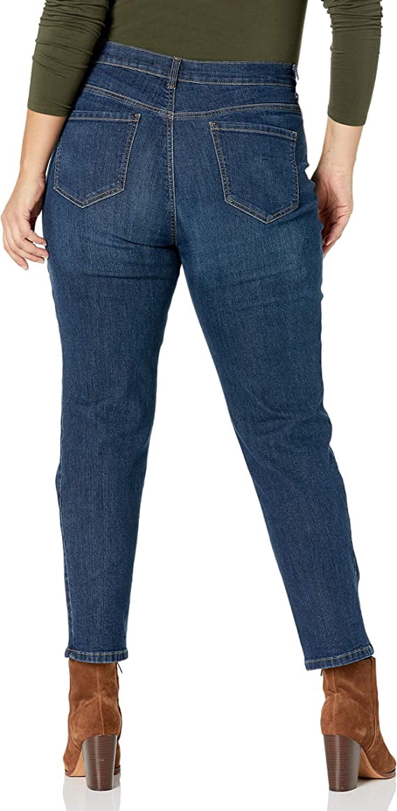 Gloria Vanderbilt Women's Amanda High Rise Straight Leg 5 Pocket Jean