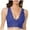 Blue, variant on Lace Bralettes Women V Neck Wireless Bras Unlined Basic Cami Sexy Comfy Everyday Wirefree Lingerie Unpadded