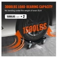 thumbnail image 3 of Wheel Dolly 3000 lbs Capacity (2-Pack), Car Tire Dolly Set, Heavy Duty Vehicle Moving Dollies for Cars, Trucks, SUVs, Motorcycles & Boats - Universal Casters, 3 of 7