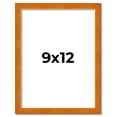 thumbnail image 2 of 9x12 Honey Brown Real Wood Picture Frame Width 0.75 inches | Interior Frame Depth 0.5 inches |, 2 of 8