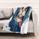 thumbnail image 2 of Adorable manta de gatito, suave y acogedora, de franela polar, de 60 x 90 pulgadas, decorativa, ligera, cálida y difusa, para sofá, cama, sofá o silla, 2 of 7