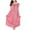 Pink1, variant on yillto Womens Satin Silky Nightgowns Short Sleeve Long Nightgown Loose Sleepwear Loungewear Nightdress