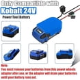 thumbnail image 2 of 2Pcs Power Wheel Battery Adapter for 24V Max Battery Adapter Converter Kit 14 AWG Wire with Fuse & Wire Terminals, 2 of 5