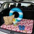 thumbnail image 2 of KEIAHUAN Pink Strawberry Car Trunk Mat 29" x 39", Universal Scratchproof Cargo Liner Non Slip Protection for Most Cars and SUV, 2 of 7