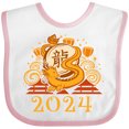 thumbnail image 3 of Inktastic 2024 Chinese New Year Dragon Boys or Girls Baby Bib, 3 of 4