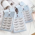 thumbnail image 4 of Paquete de pestañas postizas, pestañas postizas naturales para mujeres, pestañas postizas de aspecto natural y suave con maquillaje, 4 of 5