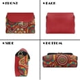 thumbnail image 5 of Pzuqiu Aztec Tribal Leather Crossbody Bags for Women Versatile Exquisite Soft Leather Quilted Shoulder Bag with Chain Strap Craftsmanship Trendy Compact for Daily Use, 5 of 7