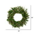 thumbnail image 3 of Vickerman 48" Cashmere Artificial Christmas Wreath, Unlit, 3 of 3