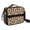 Black and Brown, variant on Black and Pink Leopard Print Insulated Lunch Bag with Shoulder Strap and Bottle Holder,Bento School Lunch Bag Box,11x9.5x3.5 Inches