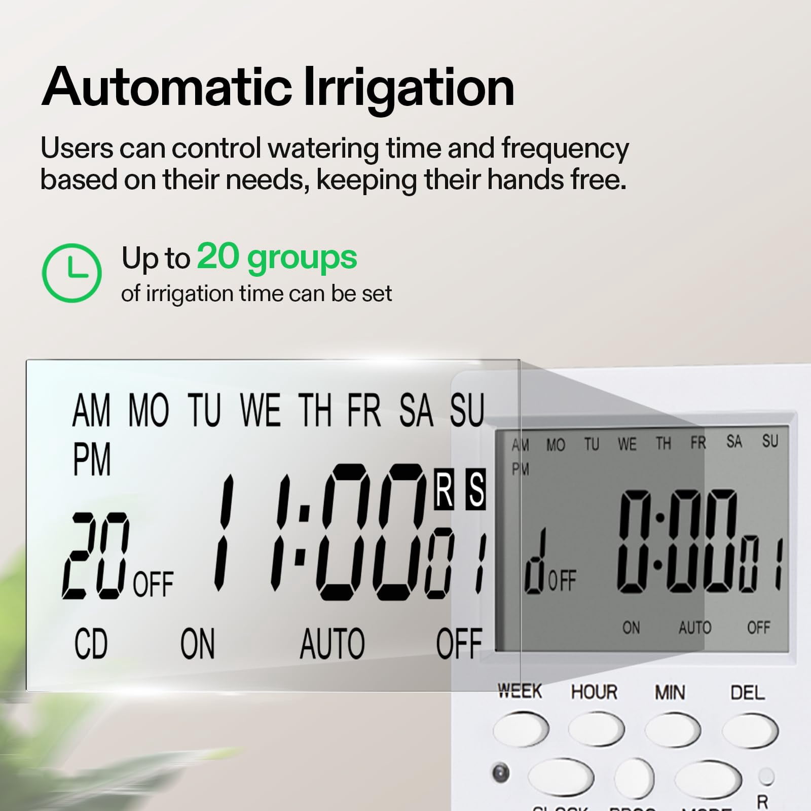 Automatic Drip Irrigation Kit Smart Watering System with 16/8/4 Drip Emitters, 4mm Fast Flow, App-Controlled A10 GrowHub, Quiet 15W Pump, Anti-Siphon & Filtered for Indoor & Outdoor Plants